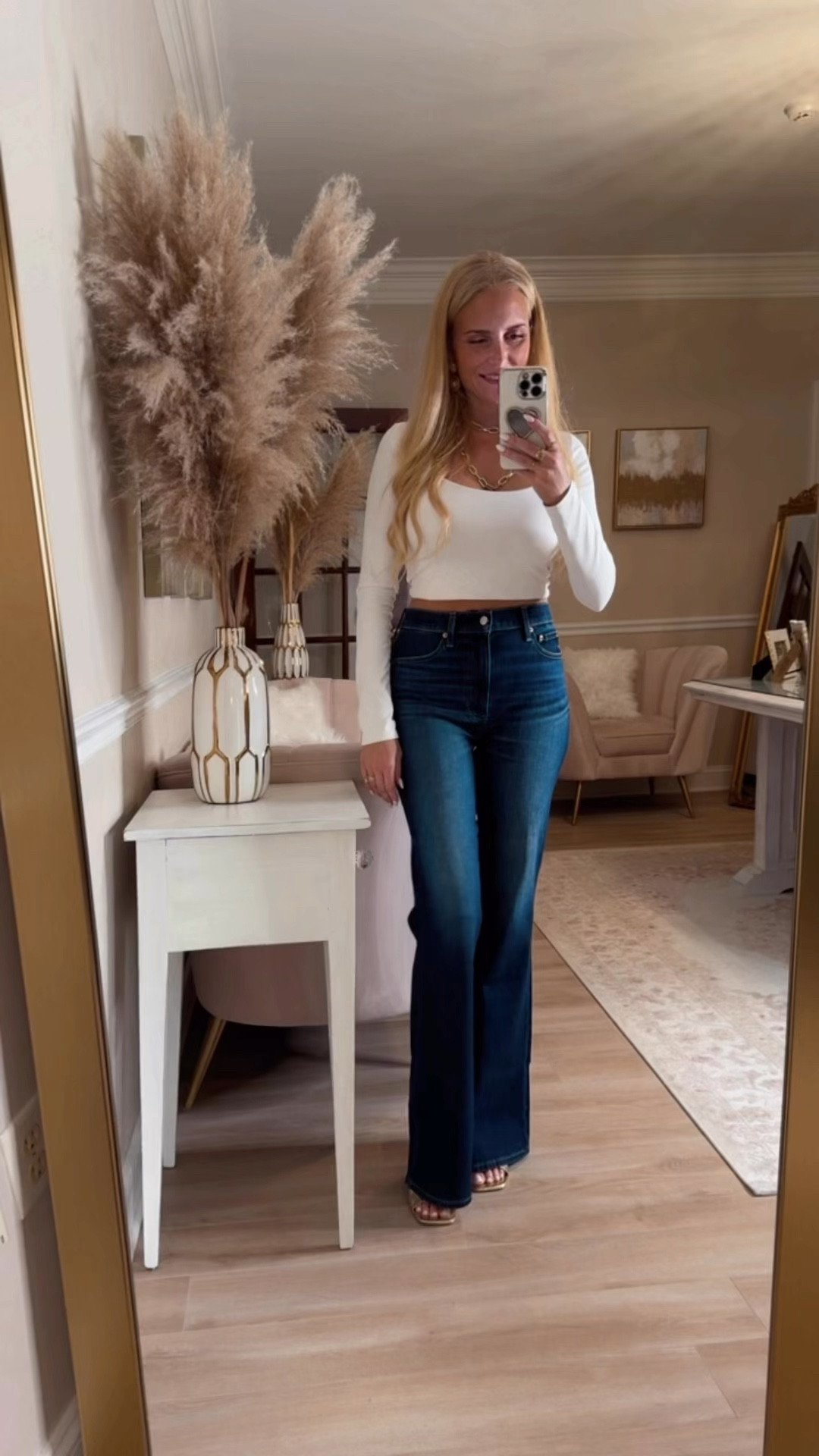 I tried on about 6 pairs of jeans and these were my favorites! Wearing a size 28 but kind of wish I had gotten a 27 for a tighter fit. 

#LTKSeasonal #LTKStyleTip #LTKOver40