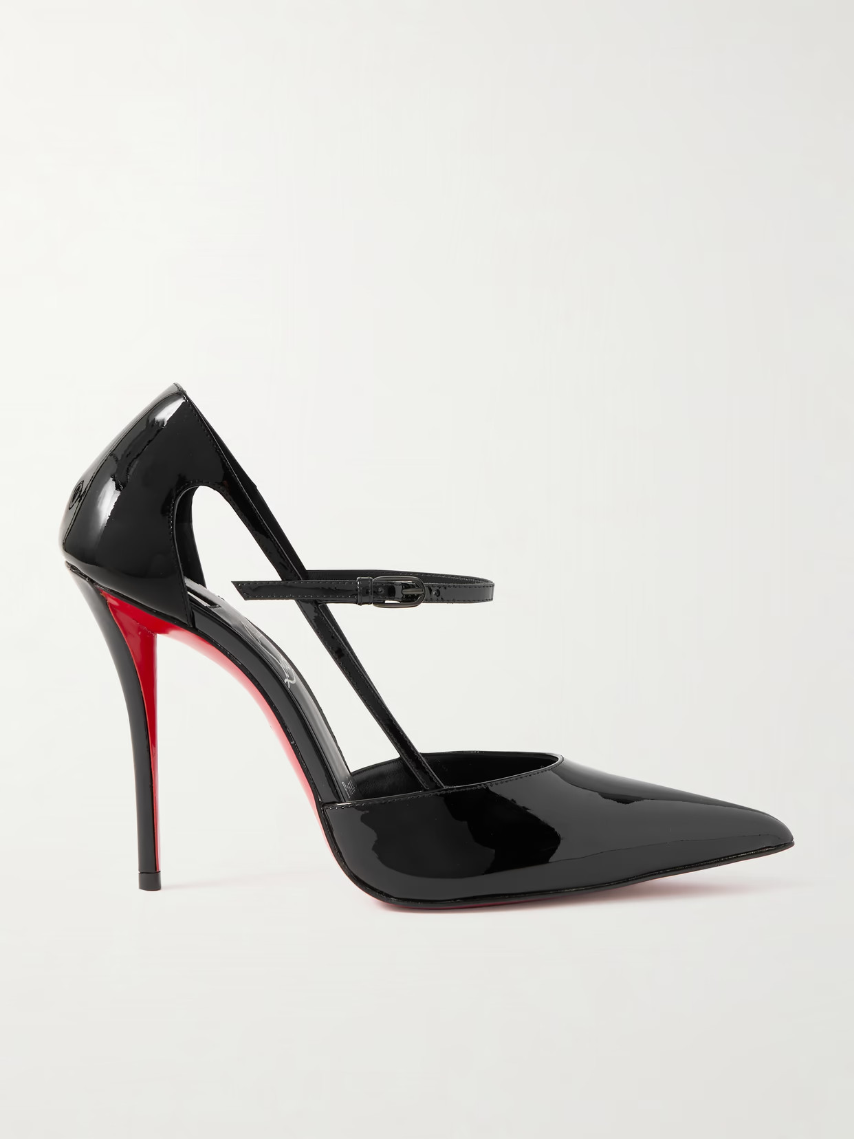 Christian Louboutin - Miss Z 100 Patent-leather Pumps - Black | NET-A-PORTER (US)