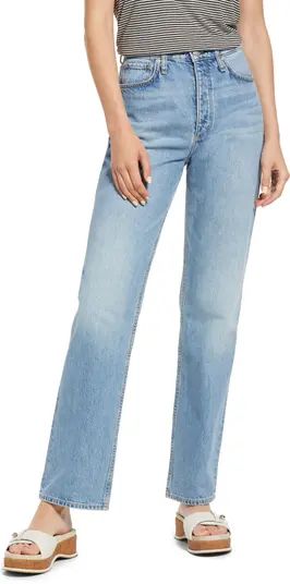 Alex Nonstretch High Waist Straight Leg Jeans | Nordstrom