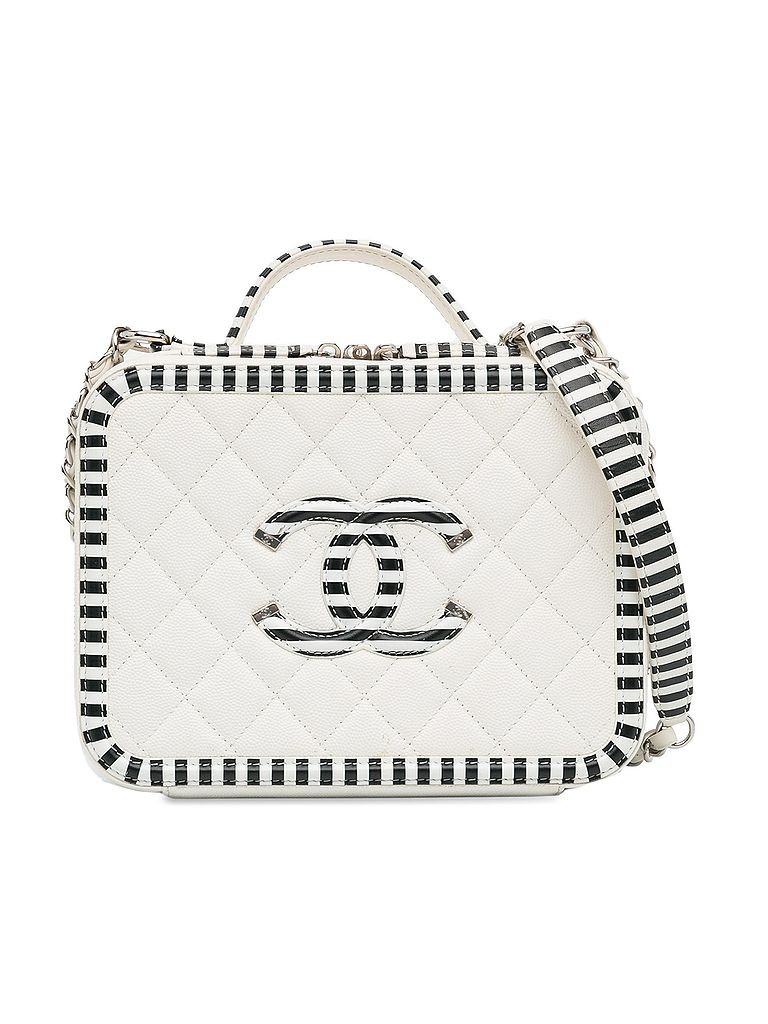 Chanel Leather Satchel: White Bags | ThredUp