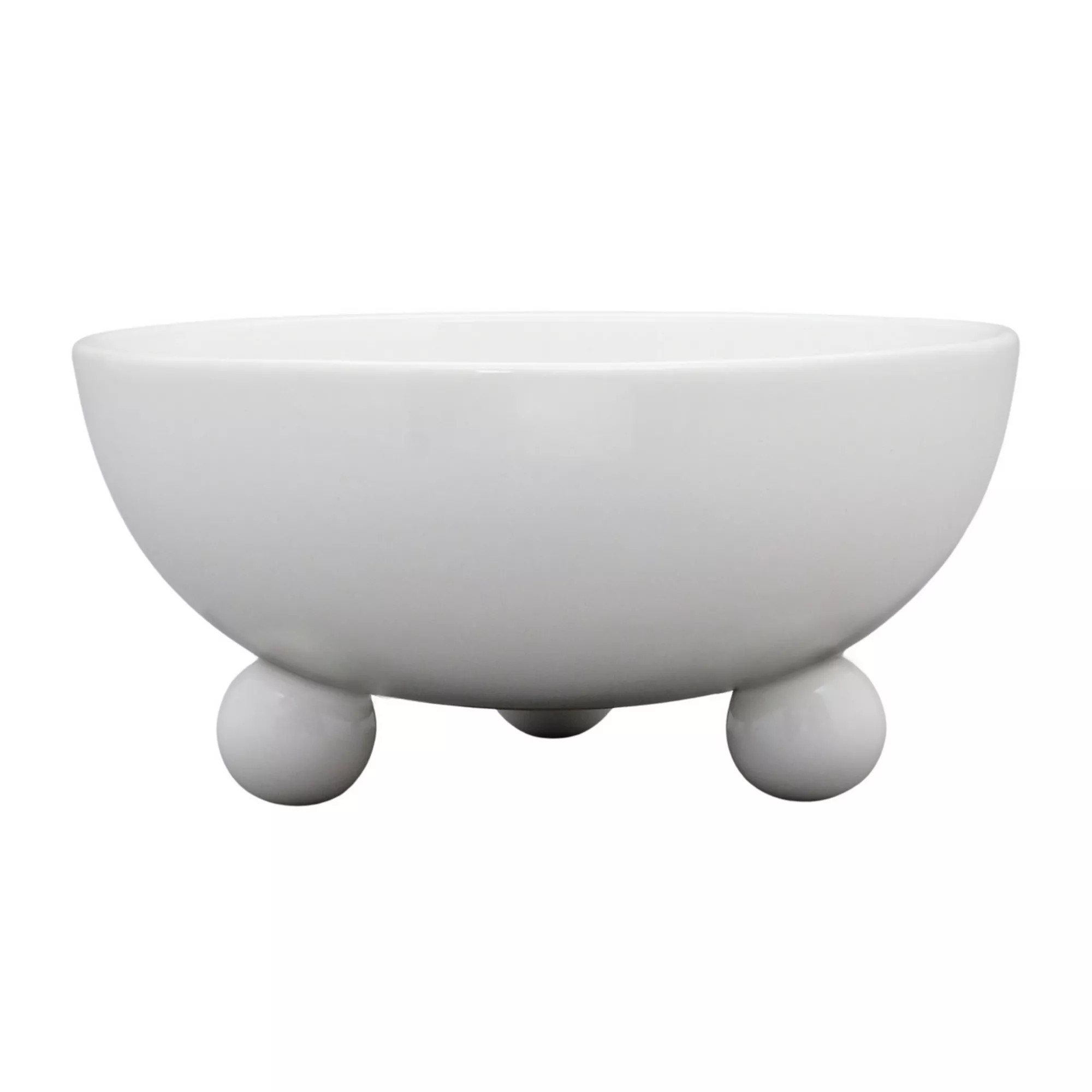 Everyday Decor Ivory Footed Ceramic Bowl | Kohl's