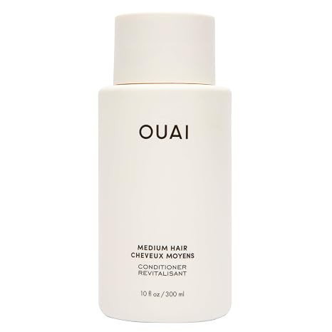 OUAI Medium Conditioner - Hydrating Hair Conditioner with Coconut Oil, Babassu Oil, and Keratin -... | Amazon (US)