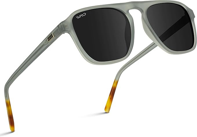WearMe Pro Polarized Modern Aviator One-Bridge Square Mens Sunglasses | Amazon (US)