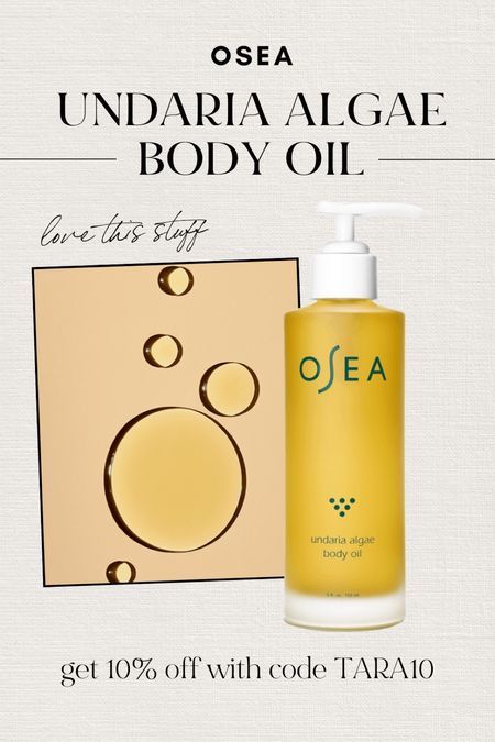 This is a body oil and it doesn’t feel greasy, but is so dang HYDRATING!! Smells good too and has tons of awesome reviews. Code TARA10 works sitewide! @osea

#LTKbeauty