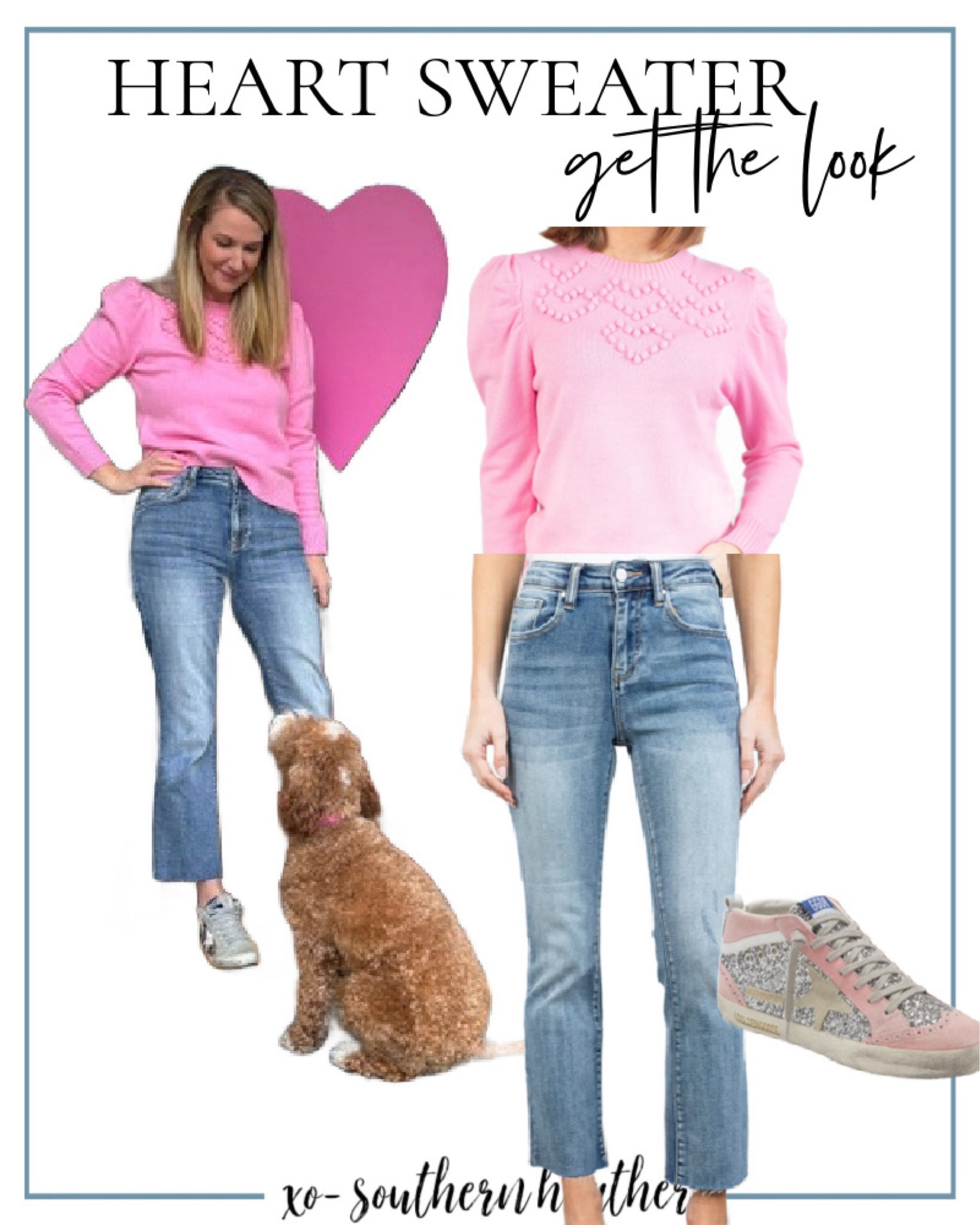 Valentine Look! Use discount code #SOUTHERNHEATHER15 for 15% off! The jeans are FAB! 

#LTKSeasonal
