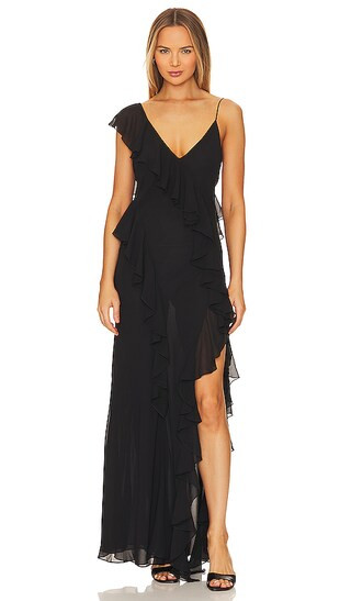 Olivialle Dress in Jet Black | Revolve Clothing (Global)