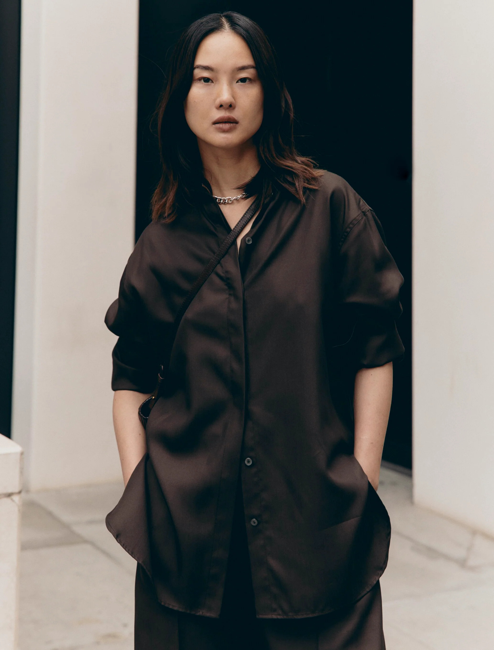 Nagar Shirt in Turkish Coffee | NinetyPercent