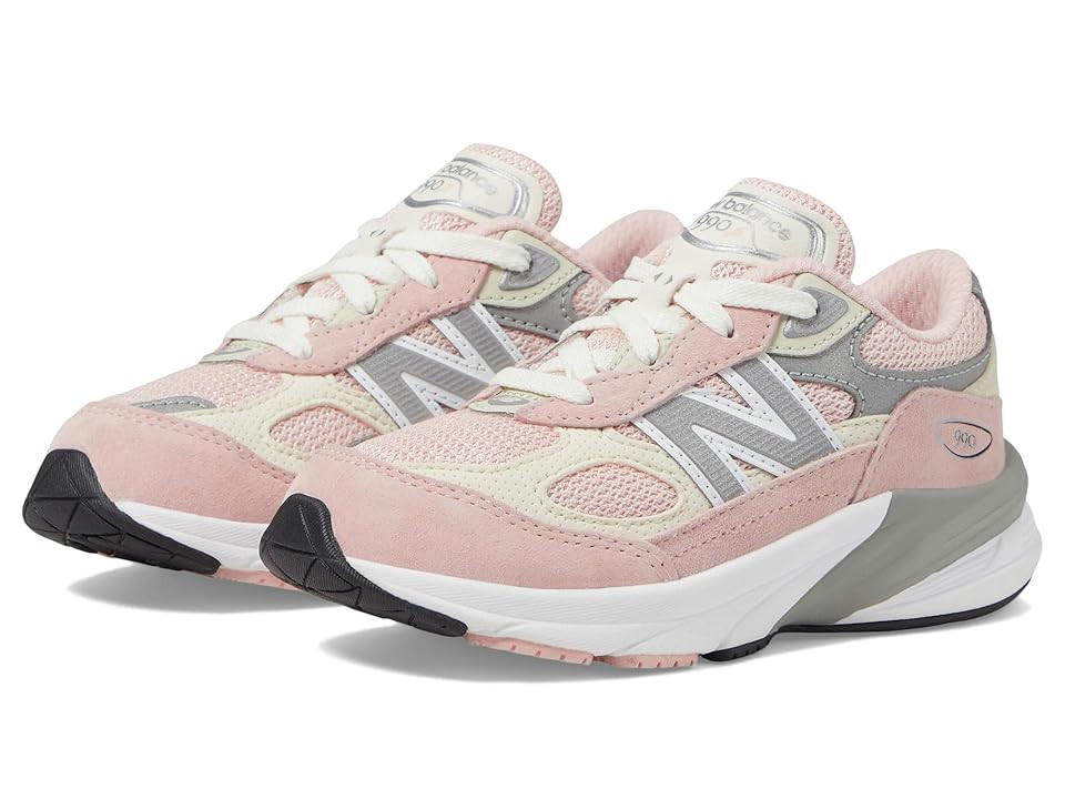 New Balance Kids 990V6 (Infant/Toddler) Girl's Shoes Pink Haze/White : 10 Toddler W, Leather | Zappos