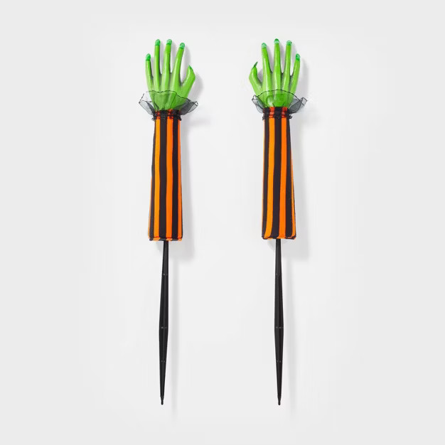 2pk Witch Hands Halloween Decorative Yard Stakes - Hyde & EEK! Boutique™ | Target