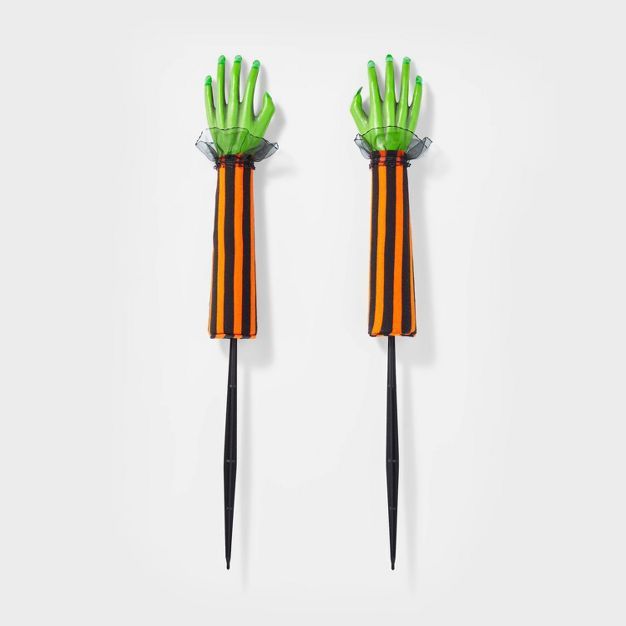2pk Witch Hands Halloween Decorative Yard Stakes - Hyde & EEK! Boutique™ | Target