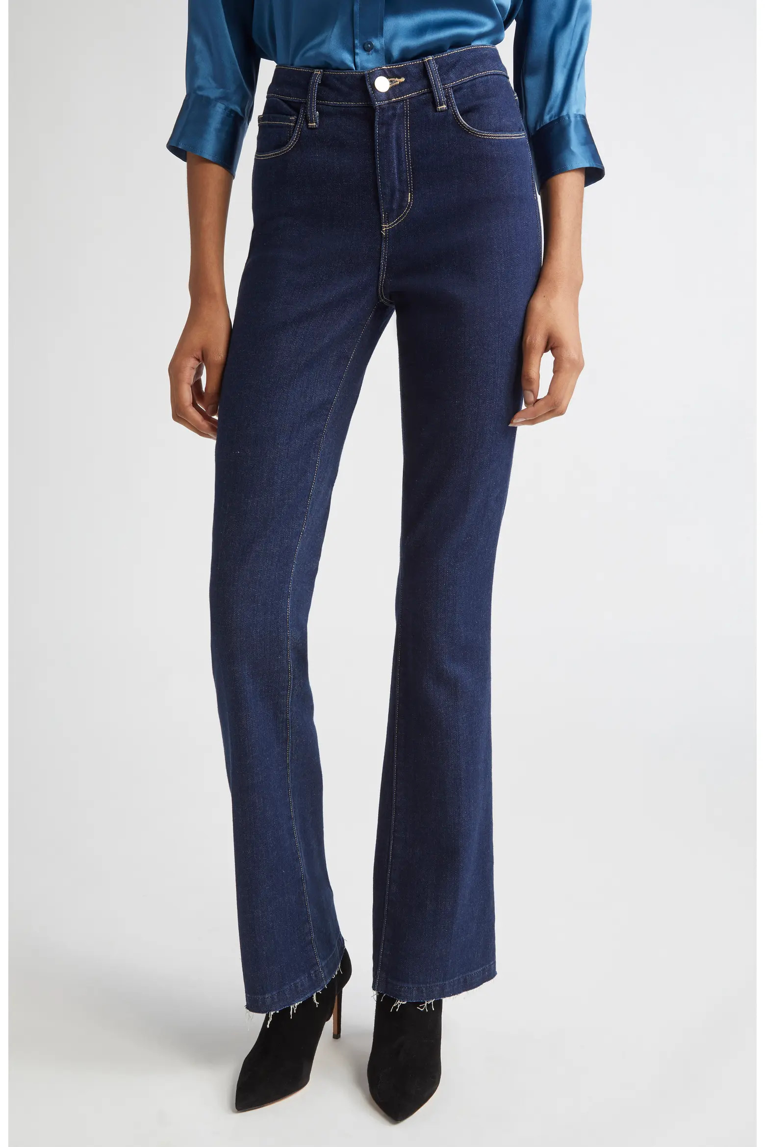 Ruth Raw Hem Straight Leg Jeans (Women) | Nordstrom | Nordstrom