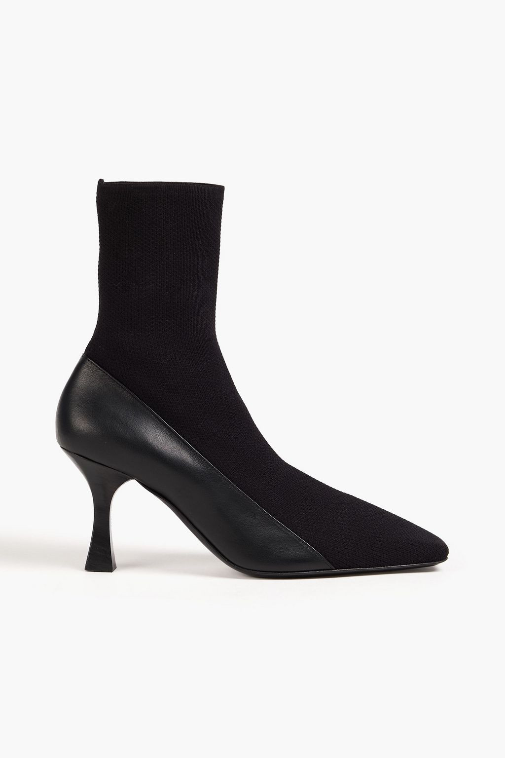 Ankle Boots aus Strick und Leder | The Outnet (UK and Europe)