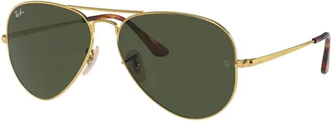 Ray-Ban Aviator Metal II RB3689 Pilot Sunglasses for Men for Women + BUNDLE With Designer iWear C... | Amazon (US)