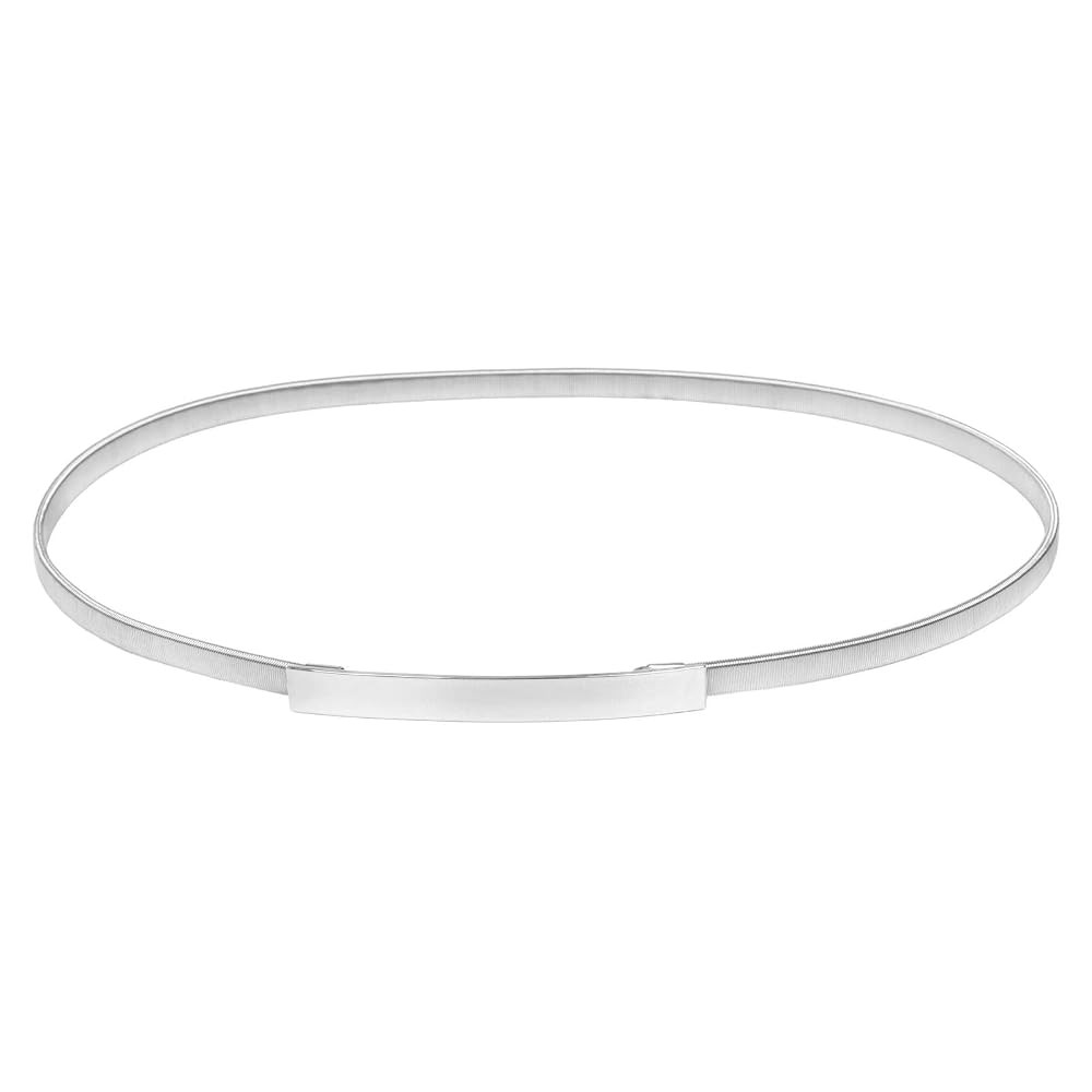 GRACE KARIN Women Skinny Metal Cinch Belt Gold Waistband Elastic Waist Belt CL633 | Amazon (US)