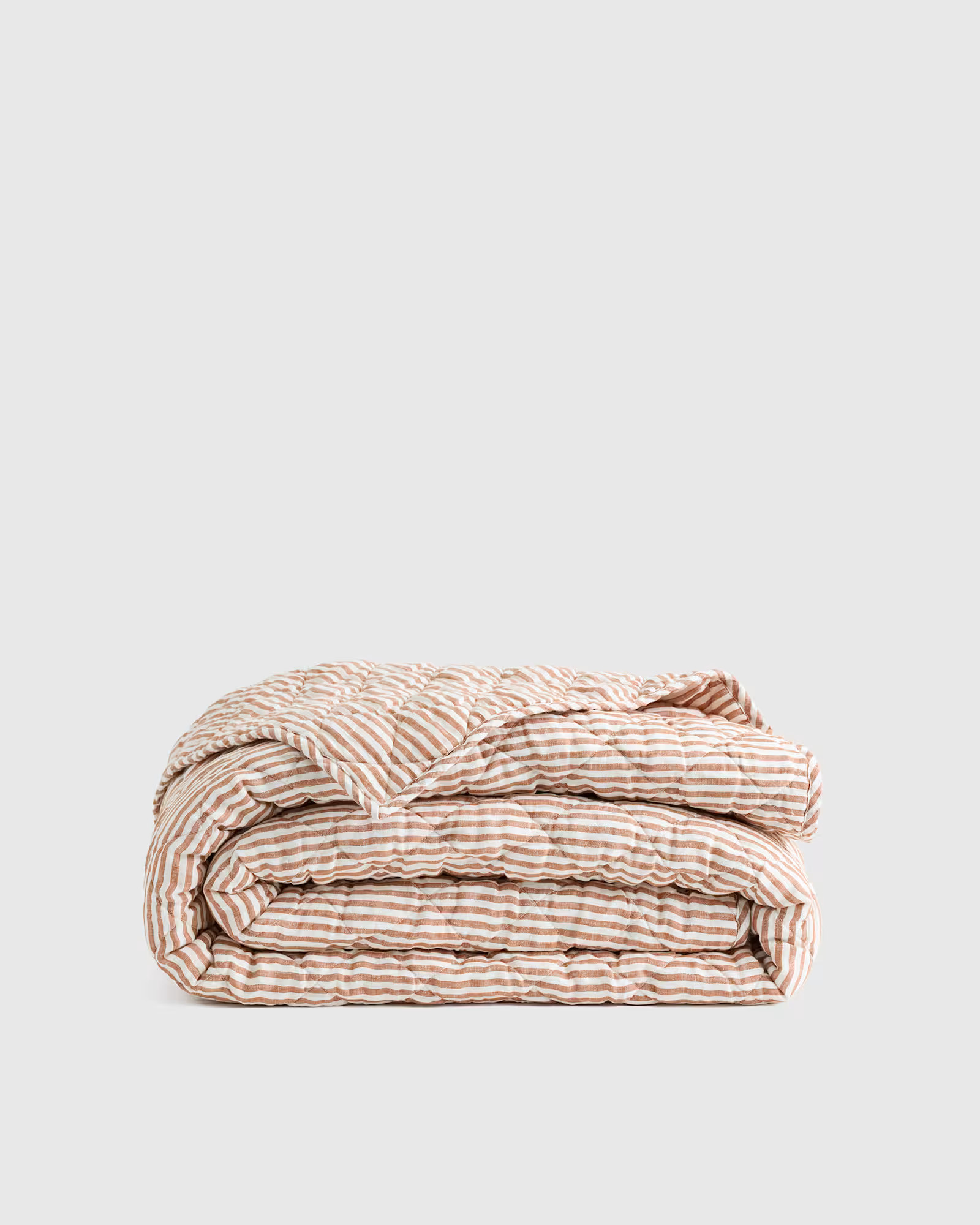 European Linen Stripe Quilt | Quince