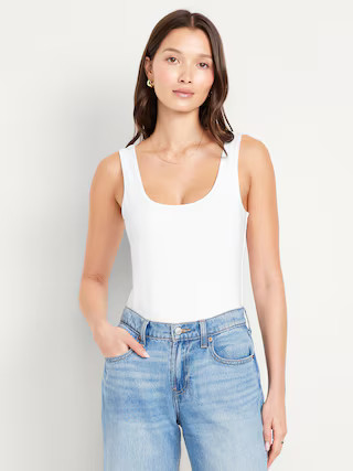 Double-Layer Scoop-Neck Bodysuit | Old Navy (US)
