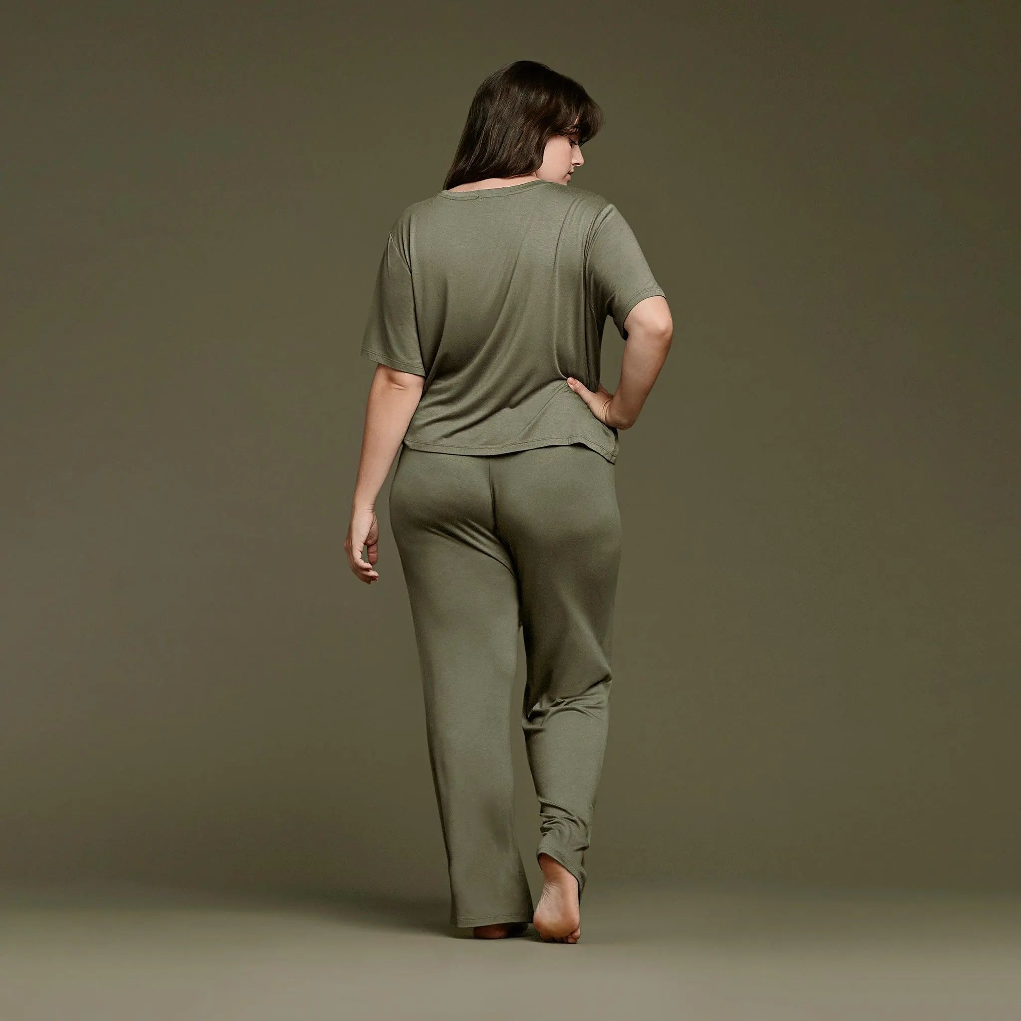 Women's Pajama Set - Dark Olive - nuuds | nuuds