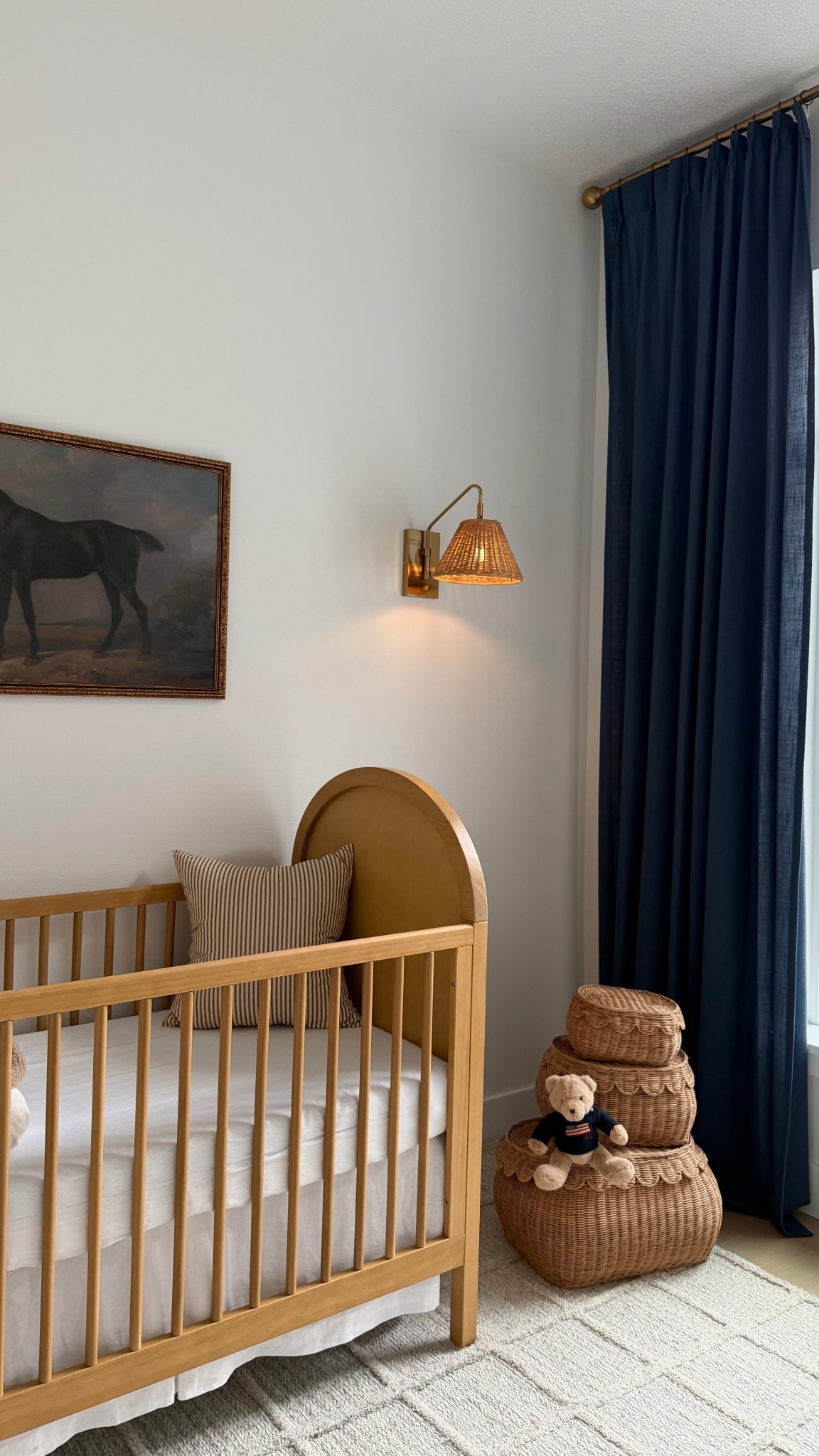 Baby boys nursery 💙 
Rug & canvas both purchased from HomeGoods 

#LTKKids #LTKBaby #LTKHome