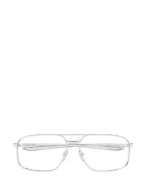 Balenciaga Eyewear Browline Glasses | Silver | FARFETCH AU | Farfetch Global