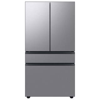 Bespoke 29 cu. ft. 4-Door French Door Smart Refrigerator with Beverage Center in Stainless Steel,... | The Home Depot