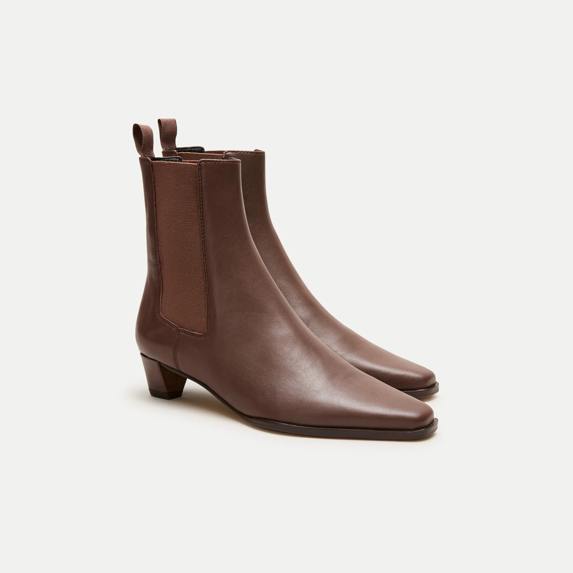 Chelsea pull-on boots in leather | J. Crew US