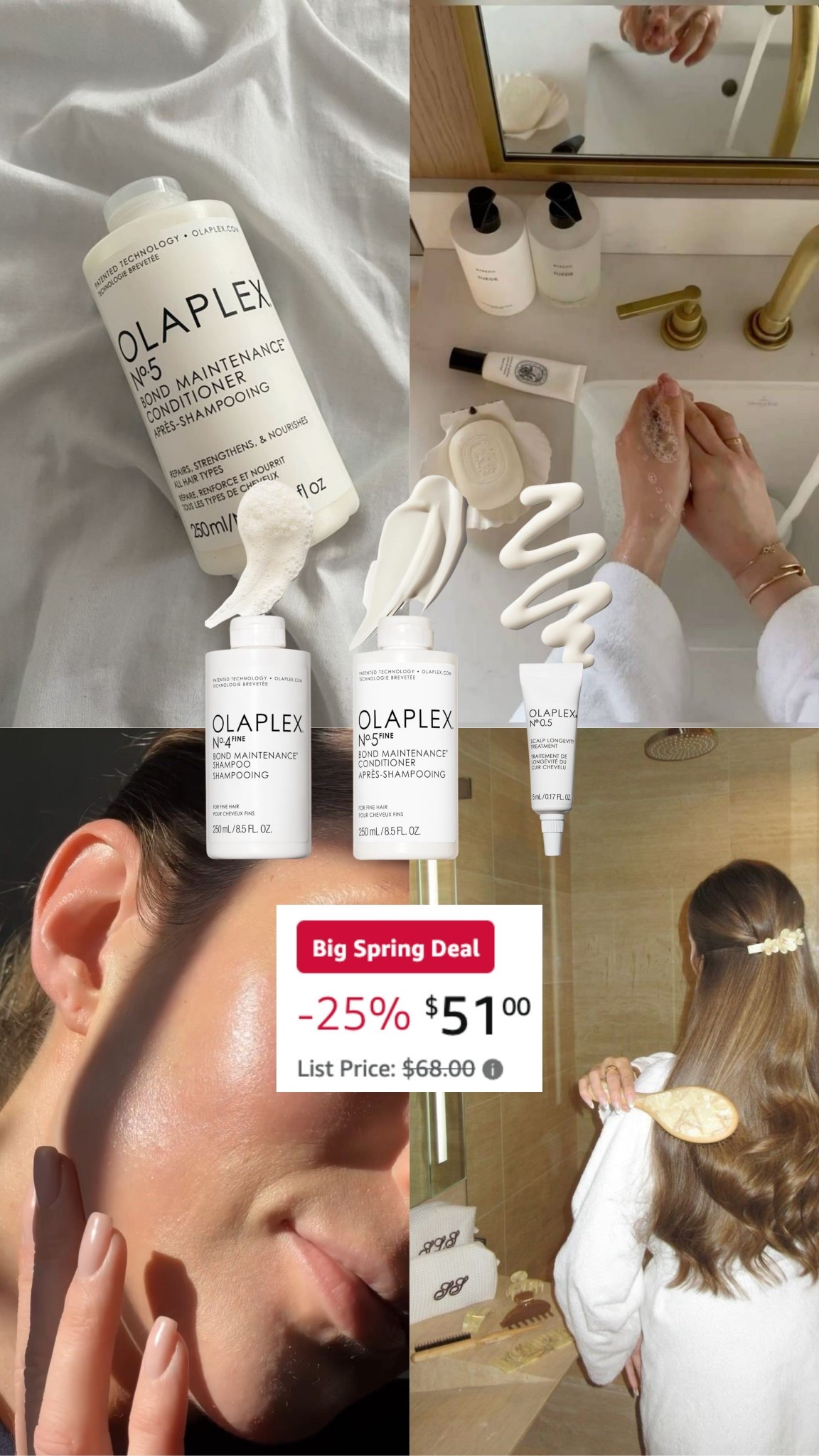healthy hair starts here. 🧖🏻‍♀️✨ my go-to olaplex bond maintenance duo is 25% off right now! if you’ve been waiting to restock your shampoo and conditioner, this big spring deal is the perfect time. it’s the only thing that keeps my hair feeling strong and looking shiny. 🧴🤍

#LTKselfcare