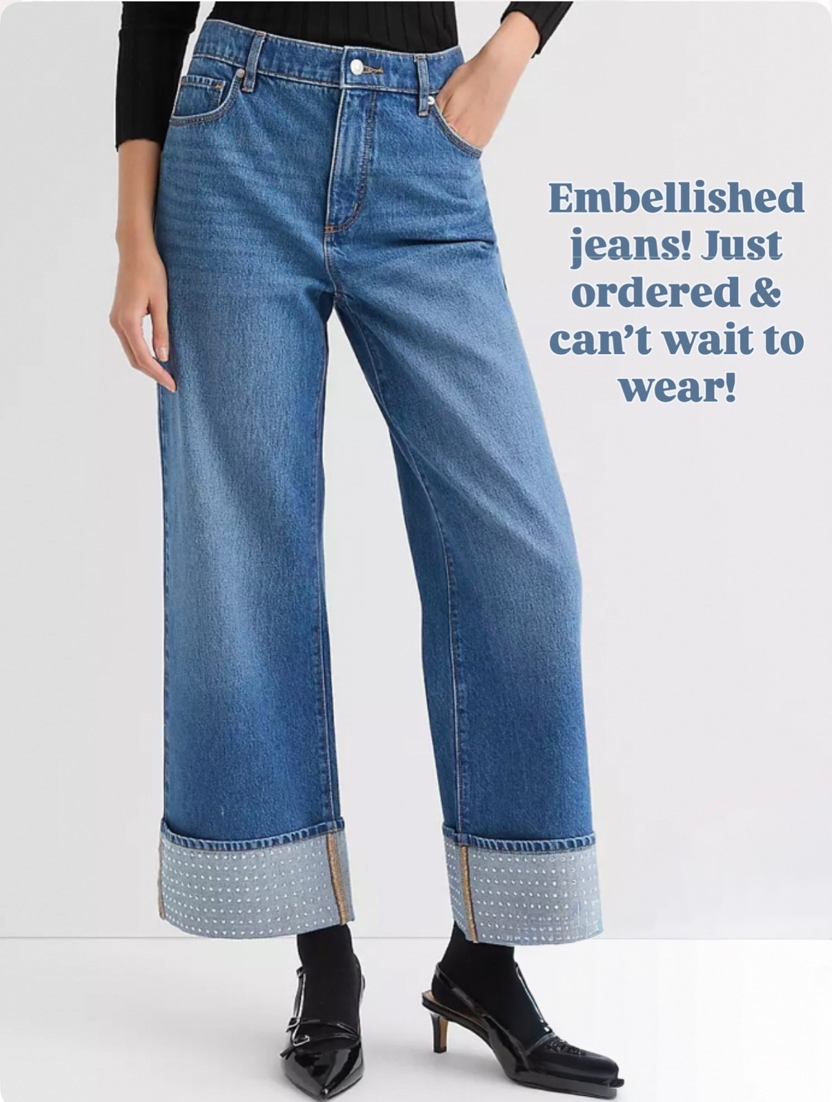 How cute are these embellished jeans?! Such a fun statement piece to have in your wardrobe!

Loverly Grey, Loft, embellished jeans, embellished denim, winter fashion, winter outfit ideas 

#LTKootd #LTKFindsUnder50