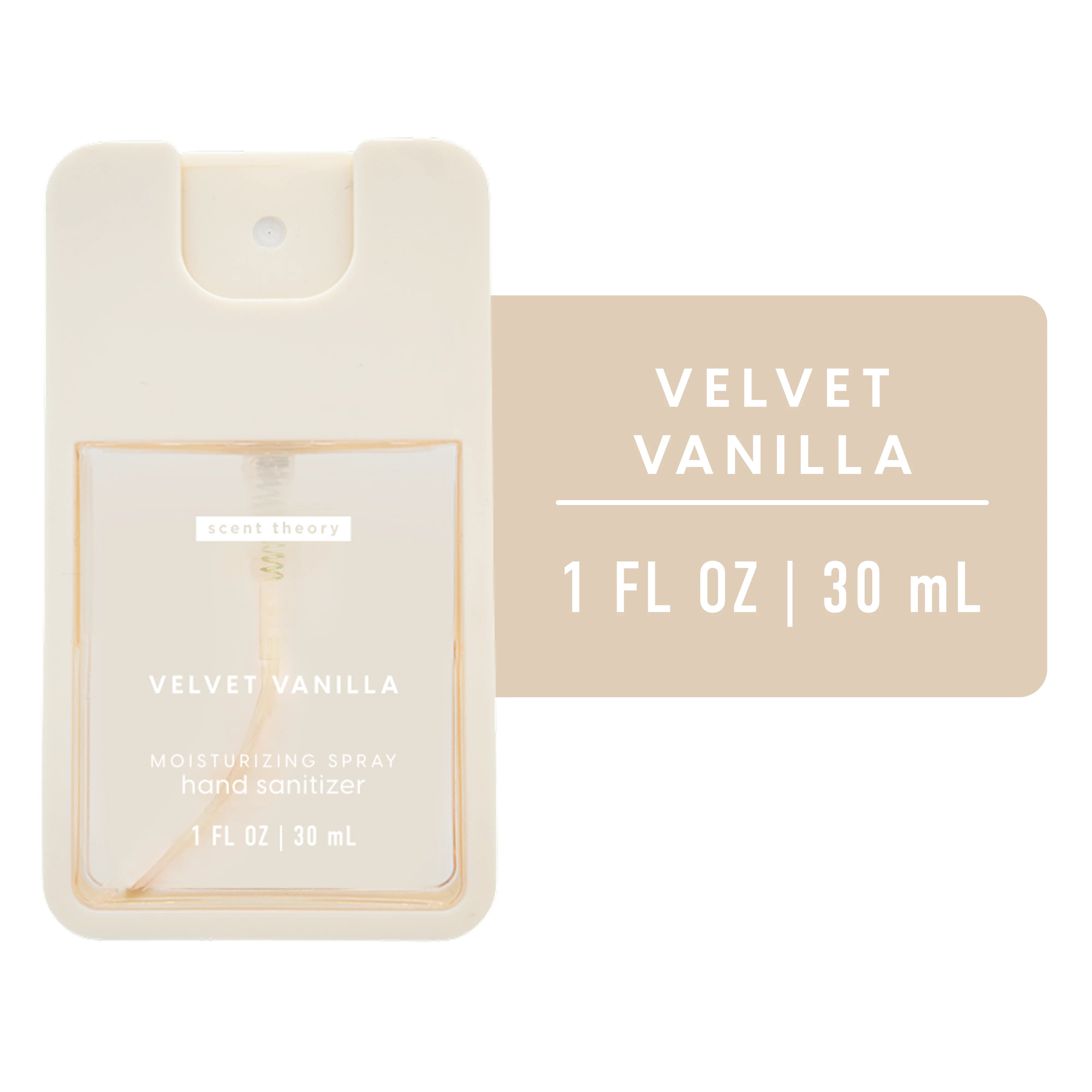 Scent Theory Hand Sanitizer Spray, Velvet Vanilla, 1 fl oz | Walmart (US)