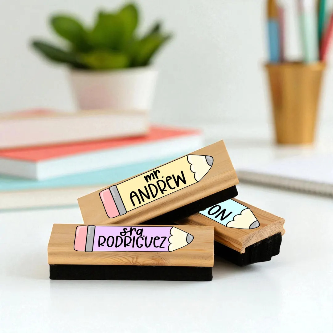 Personalized Teacher Whiteboard Eraser, Custom Teacher Appreciation Gifts, Chalkboard Eraser With... | Etsy (US)