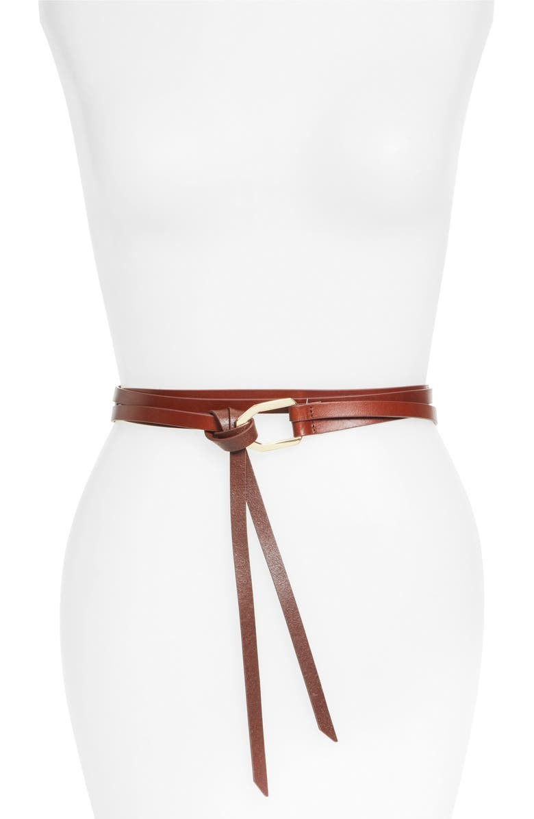 Le Polygon Wrap Tie Leather Belt | Nordstrom