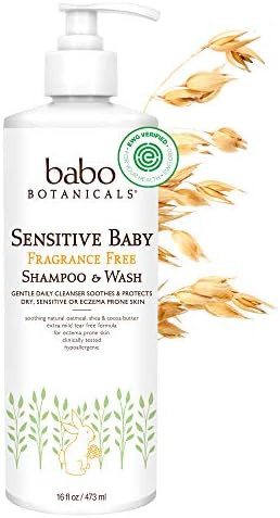 Babo Botanicals Sensitive Baby 2-in-1 Shampoo & Wash - with Organic Calendula, Oatmilk, Shea & Co... | Amazon (US)