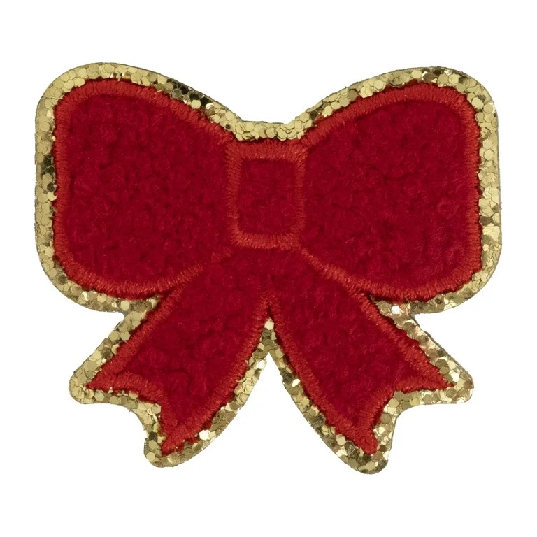 Hello Hobby Red Chenille Bow Patch | Walmart (US)