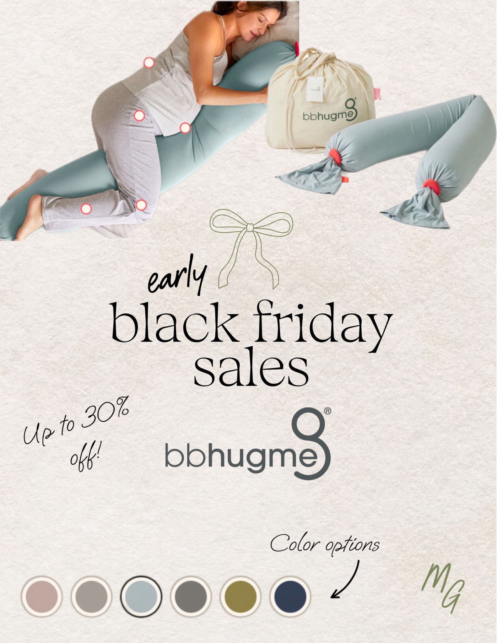 Bbhugme pregnancy pillow on sale now for Black Friday 

#LTKCyberWeek #LTKGiftGuide #LTKSaleAlert