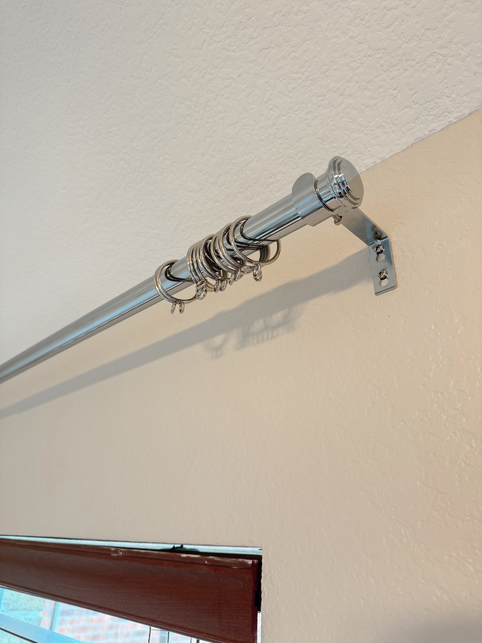 Chic chrome curtain rod and rings both from Amazon

#LTKHome