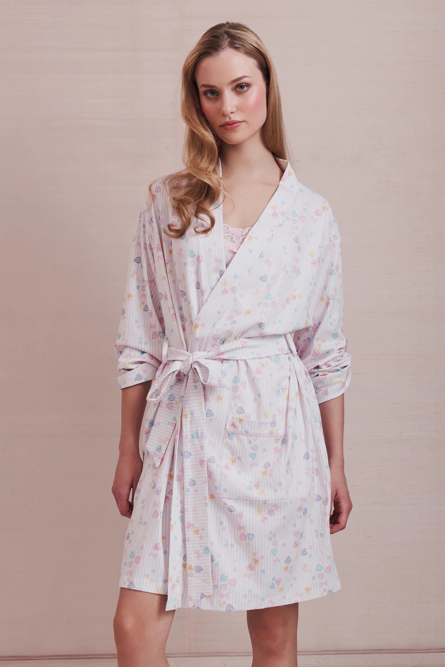 LoveShackFancy x Roller Rabbit Heart Stripe Blake Robe | LoveShackFancy