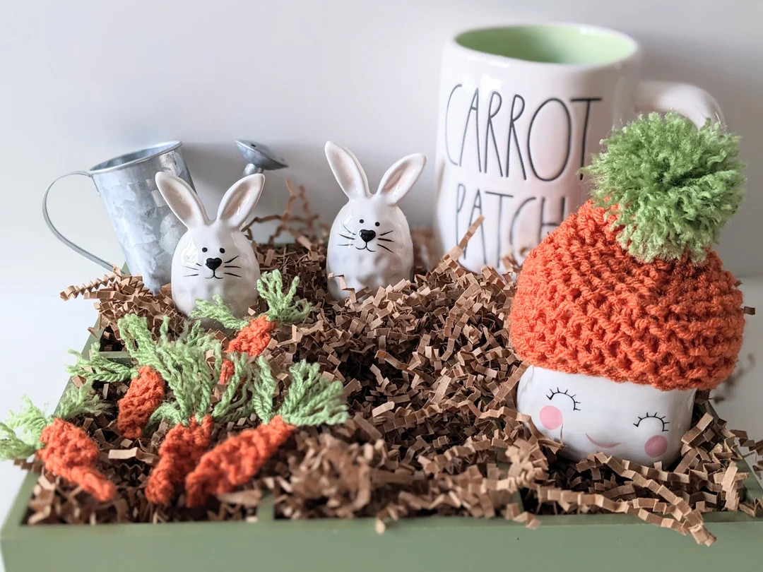 Marshmallow Mug Hat Knitted Confetti Rae Dunn Inspired Holiday Decor Carrot Patch Farmhouse Mug T... | Etsy (US)