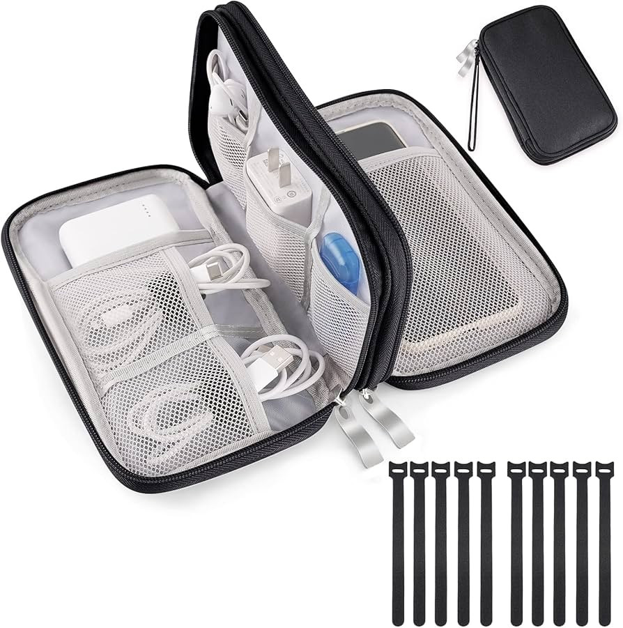 SRISE Electronic Organizer Travel Cable Organizer Bag Pouch Electronic Accessories Carry Case Por... | Amazon (US)
