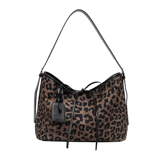 y2k Cheetah Handbags for Women, Hobo Bag Cheetah Print Ladies Chic Shoulder Bags Tote Bag Leopard Print Large Crossbody (brown) | Amazon (US)