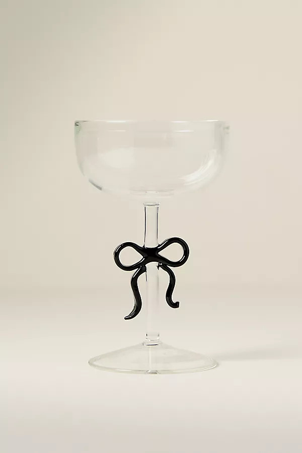 Benedita Bow Coupe Glass | Anthropologie (US)
