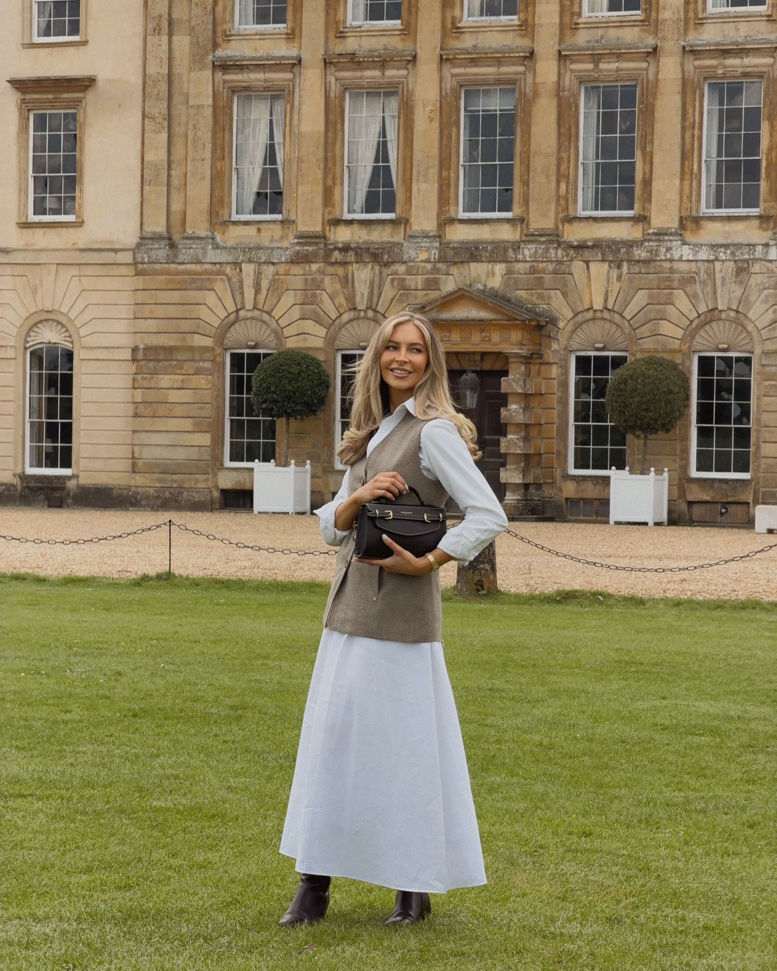Badminton horse trials in outfits 🤎