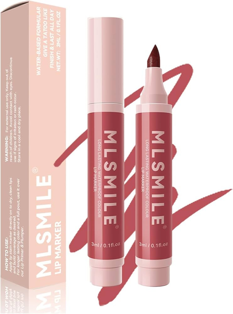 Lip Tint Marker Lightweight Lip Stain, Hydrating And Waterproof Long Lasting Non-Stick Cup Lip St... | Amazon (US)
