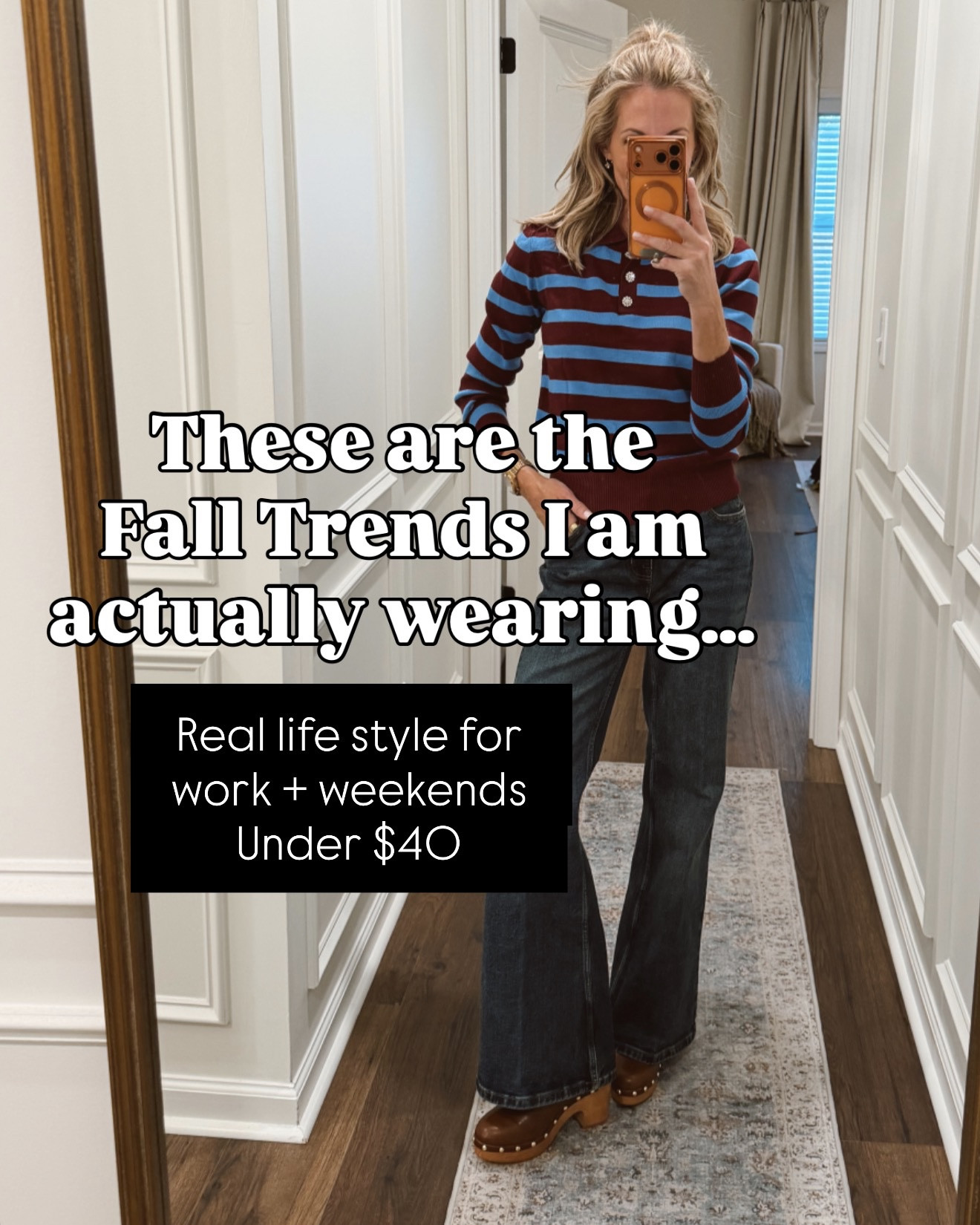 This fall I’m loving wearable fall trends that work for real life from Monday to the weekend. Comment FALL and I’ll send them straight to your DMs.

As a working woman, I want fall outfits that can take me from work to errands to dinner and the weekend without feeling too young, too trendy or too complicated. These are the Fall 2026 fashion trends I’m actually wearing and styling my way. Think rich chocolate brown and burgundy, preppy polo sweaters, scarves and fringe, relaxed blazers, updated denim, Mary Janes, trenches and easy layers that make getting dressed feel fun again.

Save this for fall outfit inspiration and send it to a friend who loves affordable, wearable style too!
