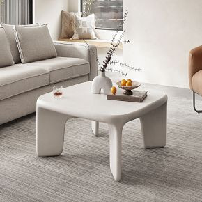Contemporary Low Leg Concrete Coffee Table | West Elm (US)
