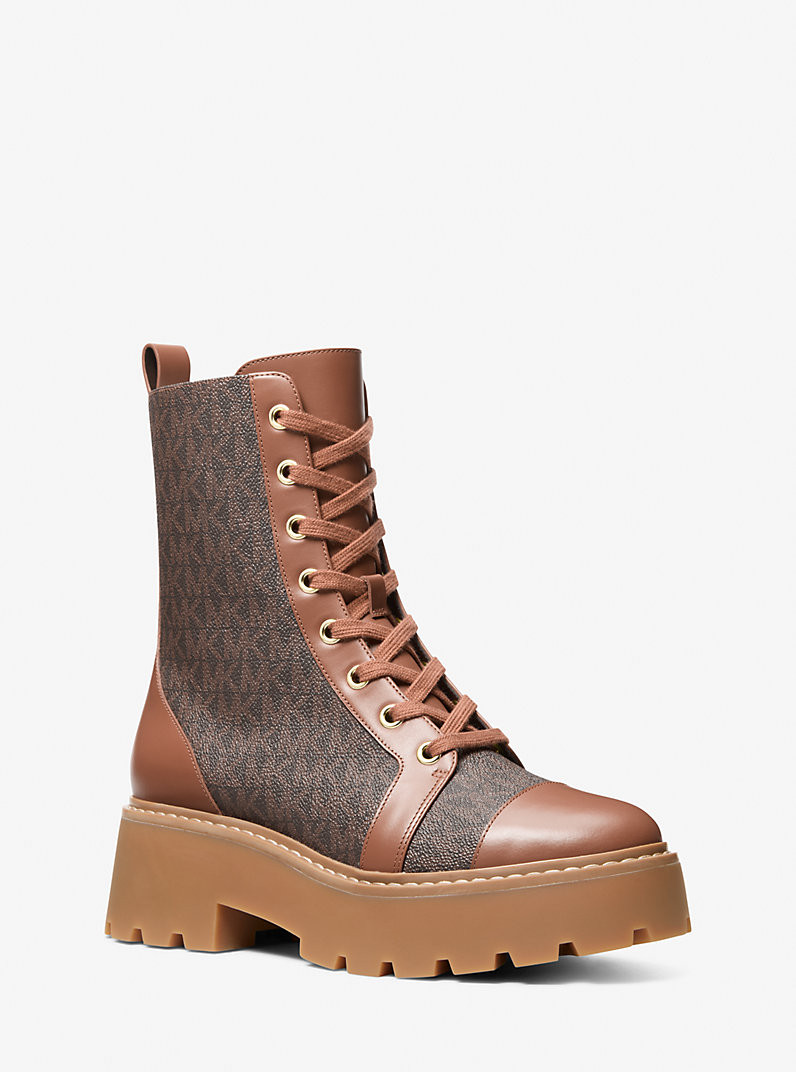 Blake Signature Logo and Leather Boot | Michael Kors US