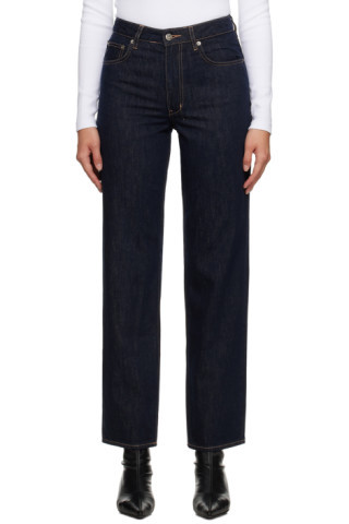 Navy Brooklyn Jeans | SSENSE