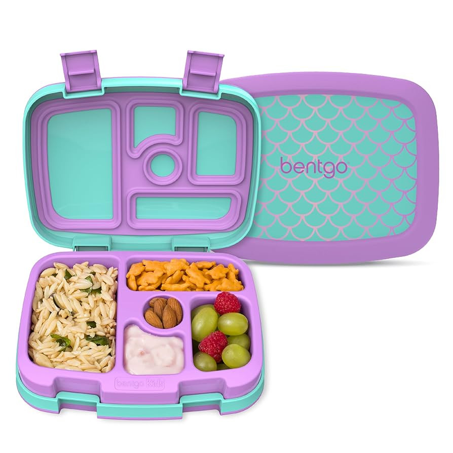 Bentgo Kids Prints Leak-Proof, 5-Compartment Bento-Style Kids Lunch Box - Ideal Portion Sizes for... | Amazon (US)