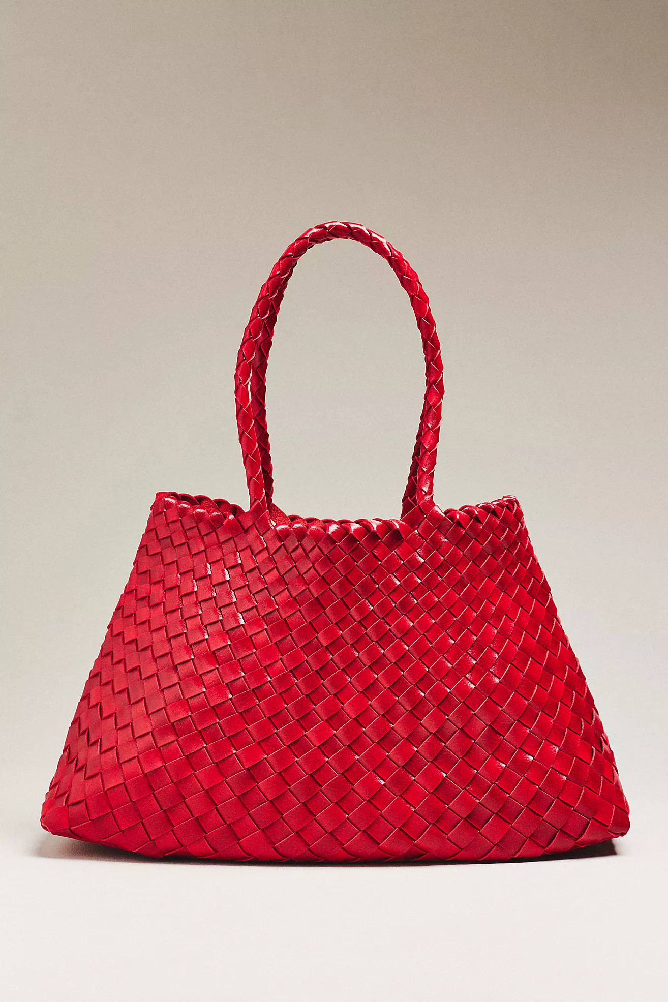 Calla Large Woven Satchel Bag | Anthropologie (US)