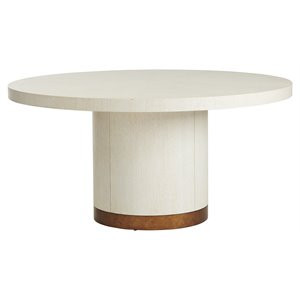 Barclay Butera Selfridge 60" Round Wood Dining Table in Winterwhite | Cymax