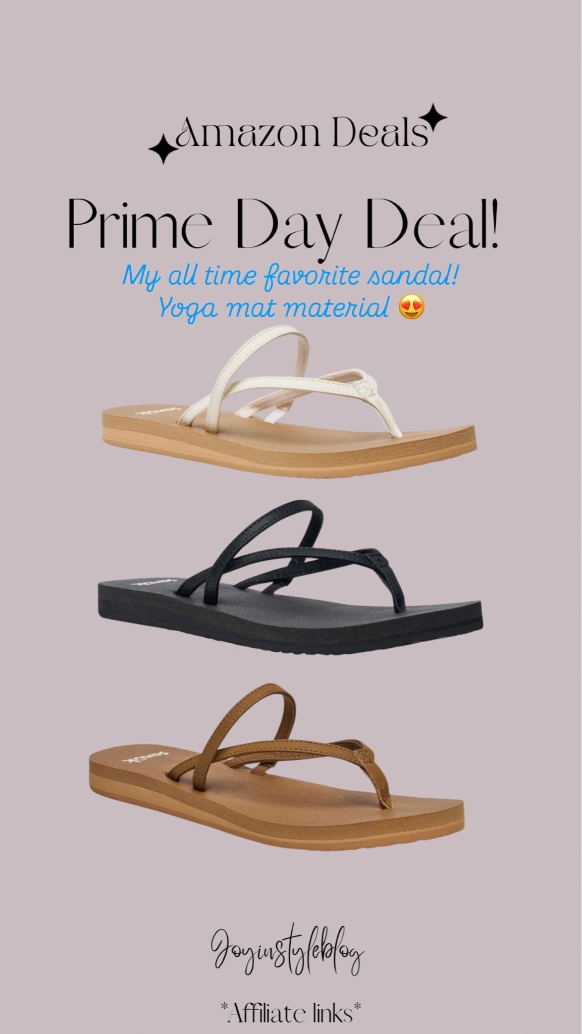 Amazon prime day deal !! 

Sanuk Yoga Stella Women's Sandals | Yoga Mat Footbed Flip Flops | Cushioned Flat Sandals for Women | Soft Synthetic Strap | Lightweight Everyday Summer Sandals