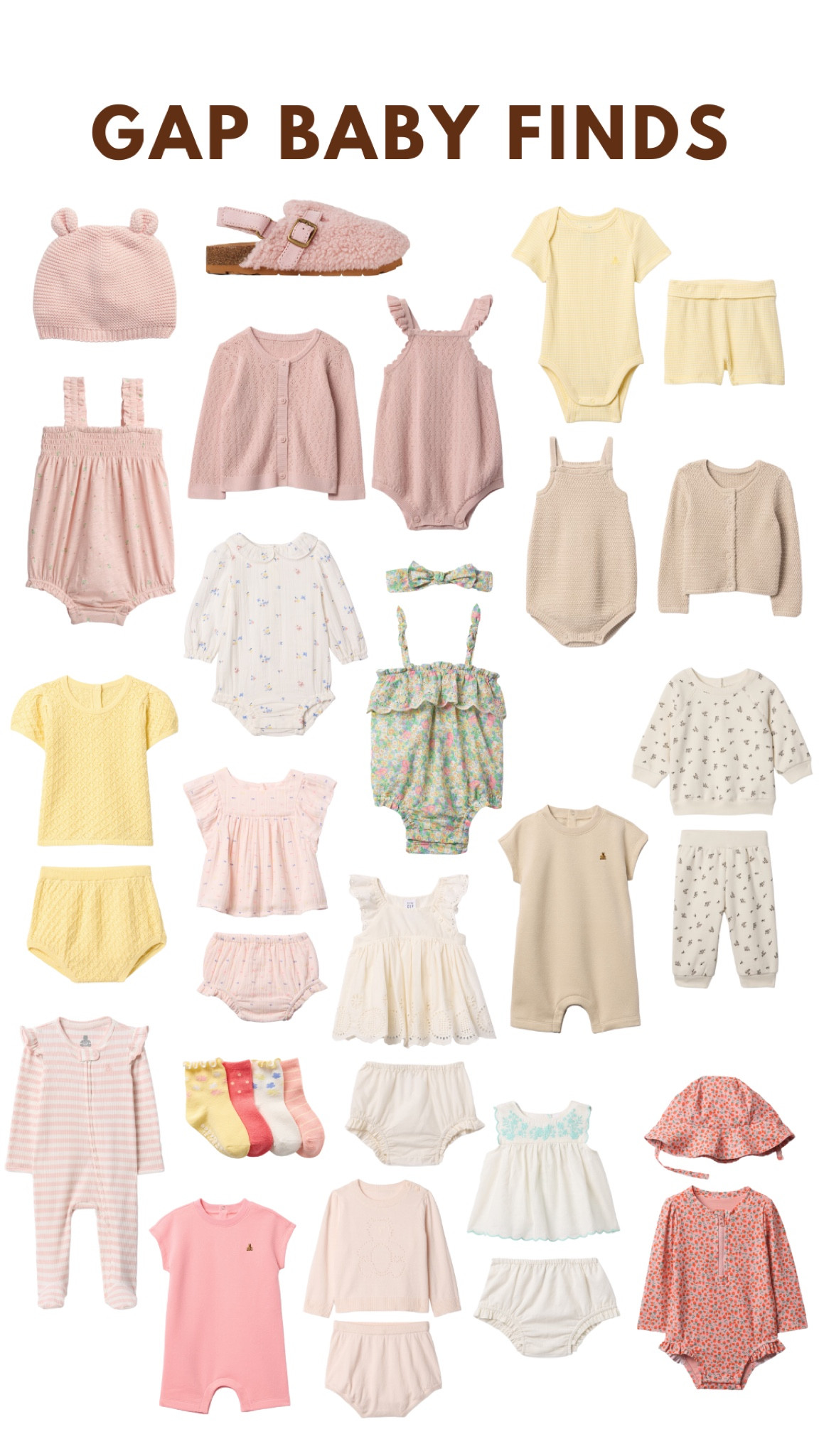 so many cute baby pieces right now!! round up of my top picks👶🏼🫶🏼 

gap baby, newborn outfit, baby onesie, baby girl clothes, spring baby clothes, beach baby outfit, neutral baby clothes, matching baby set, baby knitwear, summer baby outfit, baby swimsuit, baby girl swim, sale baby clothess

#LTKFindsUnder50 #LTKBaby #LTKBump